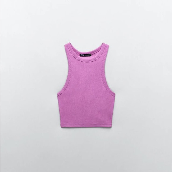 Zara Tops Zara Ribbed Cropped Tank Poshmark
